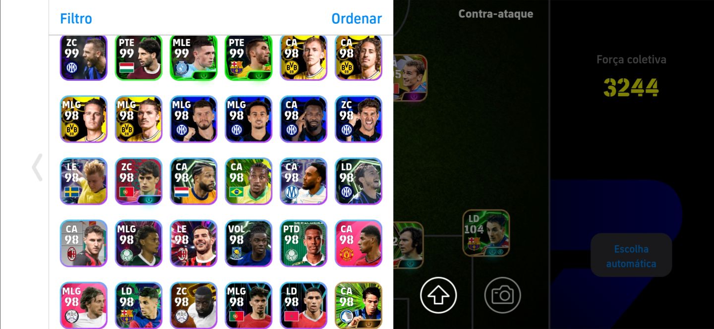 CONTA 3245+! BEST 109 NOVO + PELÉ 107 + GRIEZMANN 2018 + NEY DO PACK + VIERA E++