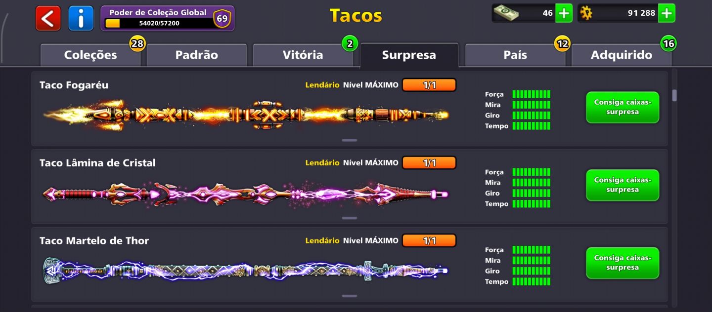 8 BALL POOL NV 251 PODER 69. 20 LENDÁRIO MÁXIMO