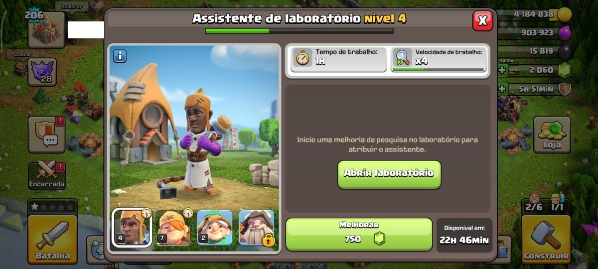 CV16 Quase Full|Defesas FULL|Skins Lendárias|Ferreiro Top|2060 Gemas|XP 206