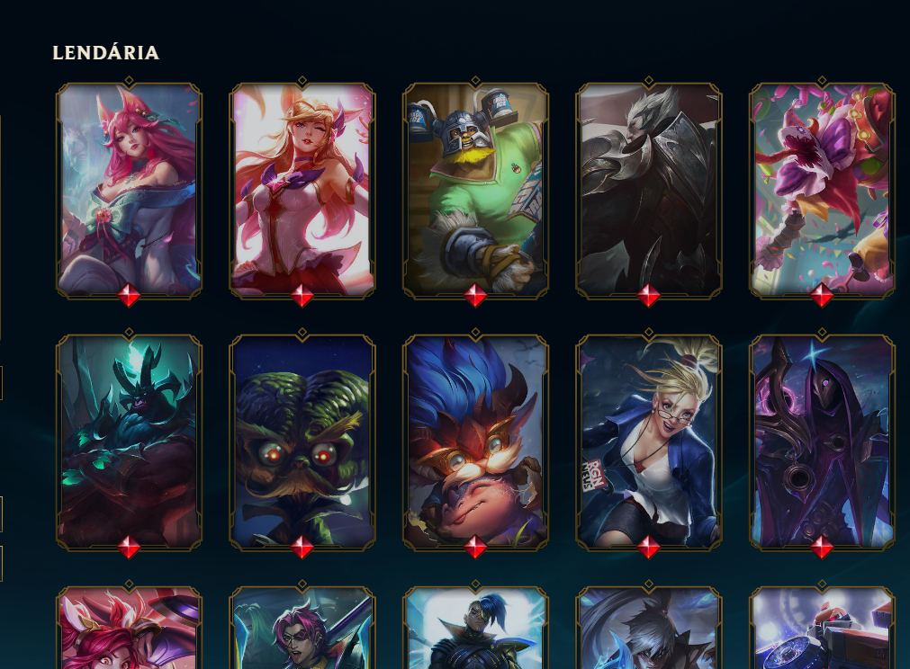 CONTA DE LOL FULL ACESSO, 159 SKINS, 2 ULTIMATE