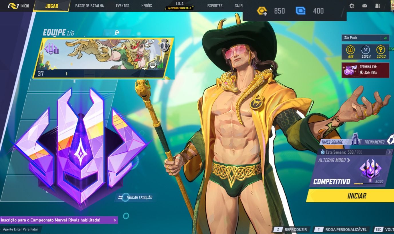 (PROMO ATÉ 15/10) Conta Marvel Rivals Gm3 8.0/ 8.5/ 9.0/ 9.5/ 10.0 - Steam