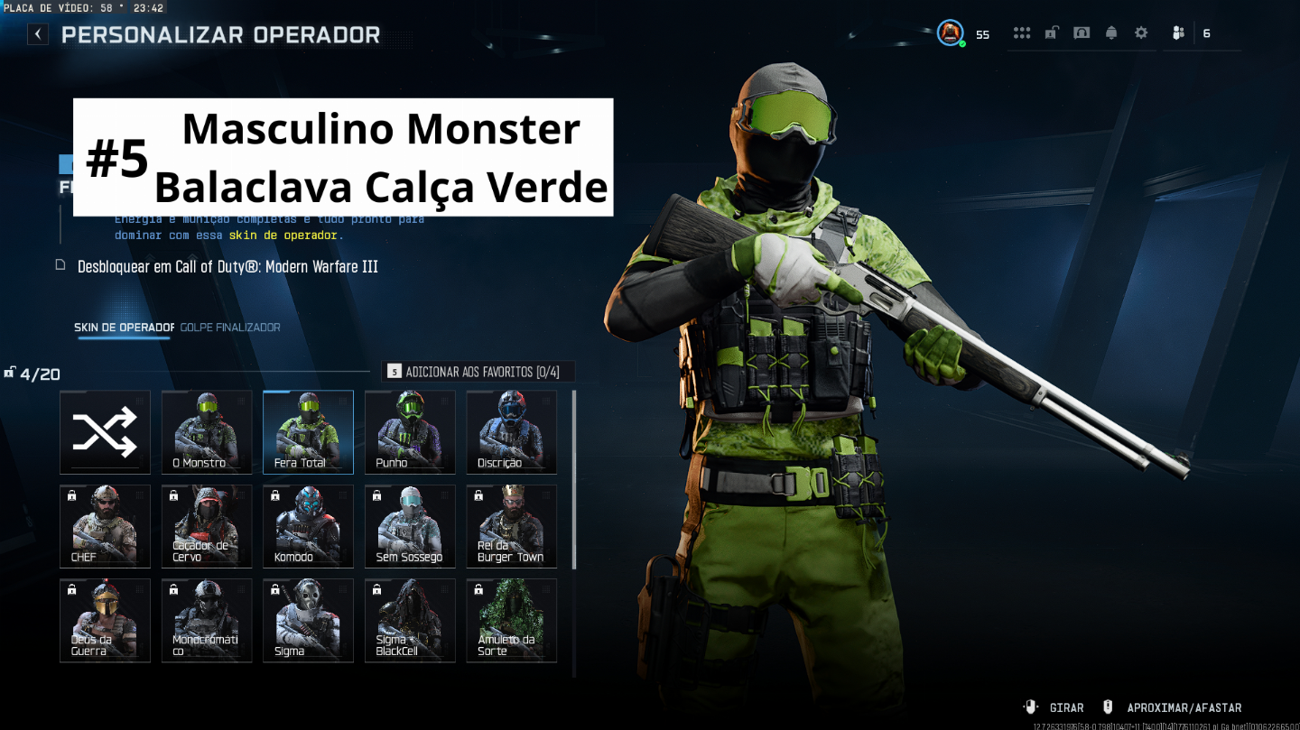 Skins Operadores Warzone/BO6/BO7