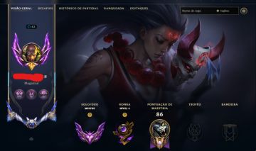 LOL | MESTRE 310 PDL | 64 SKINS | +90 CAMPEÕES