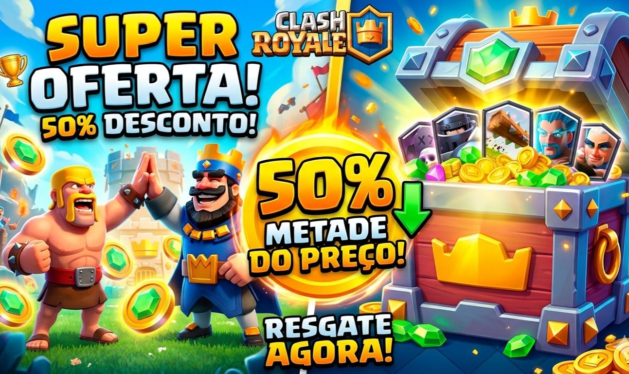 !estou upando contas de clash royale por metade do valor cobrado!