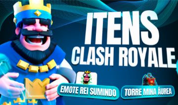 ITENS CLASH ROYALE - TORRE & EMOTE (EXCLUSIVO)