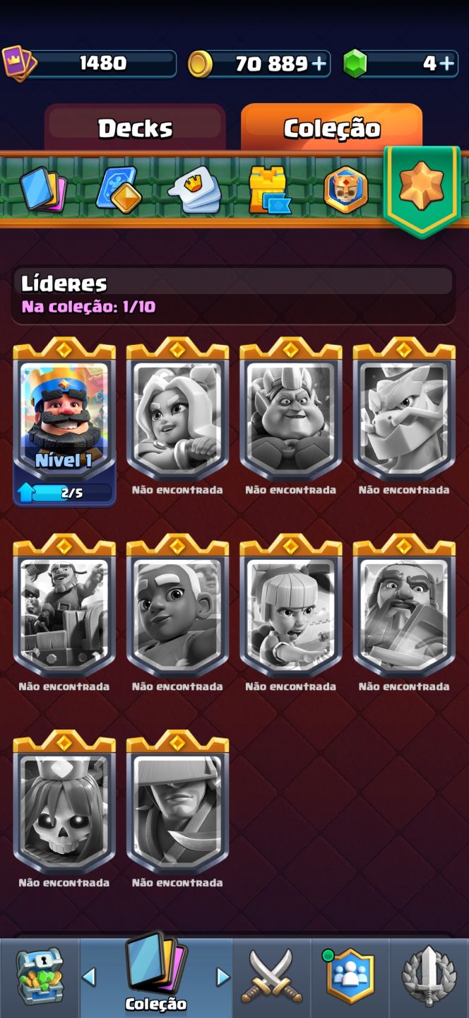 Venda de conta Clash Royale