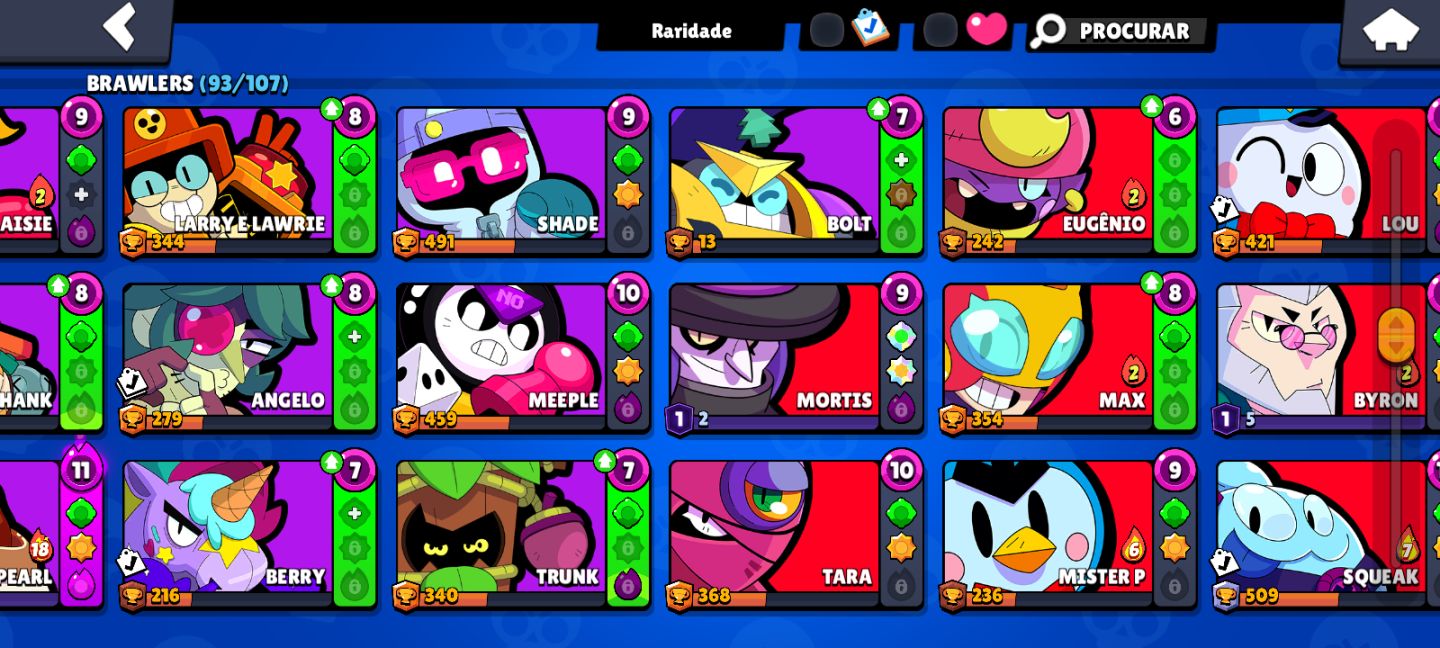 Conta de brawl stard