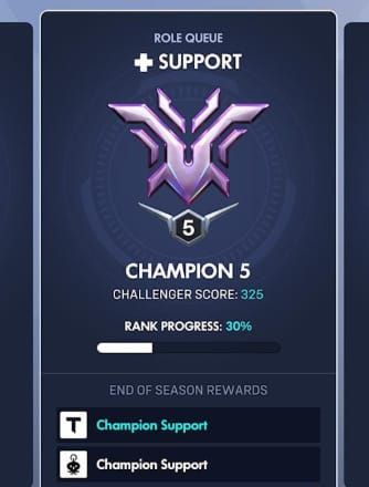 Champion 5 Suporte / Título Competitivo S21 & Amuleto