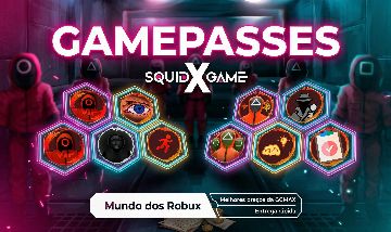 SQUID X GAMEPASS GP FRONTMAN VIP GUARDA DE ELITE ROUND 6 JOGO DA LULA GAMEPASSES