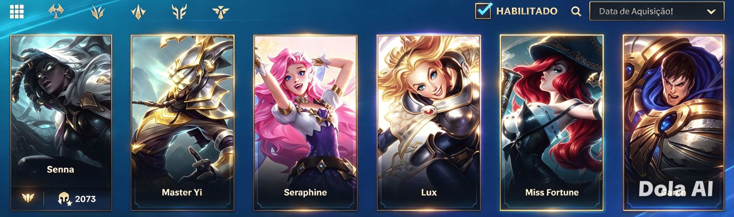 Contas Wild Rift Ouro 4 Lvl 14 +5 Skins