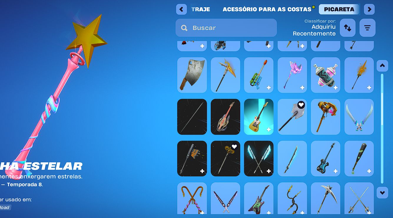 CONTA FORTNITE +200 ITENS - BAYMAX - VARINHA ESTELAR - 89 PICARETAS FULL ACESSO