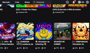Conta de Roblox END GAMES. 155 ROBUX