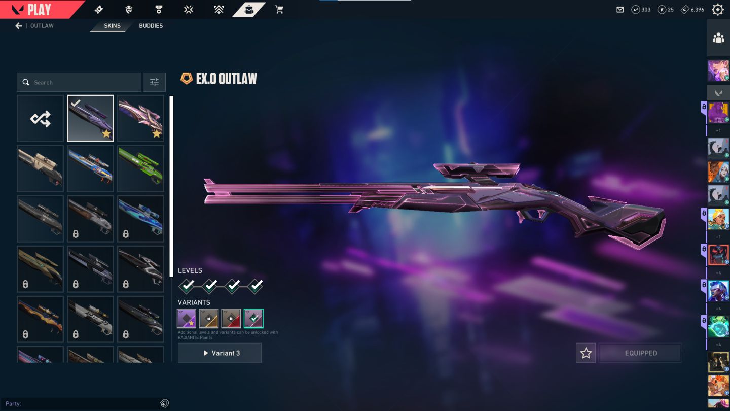 Conta de valorant cheia de skin