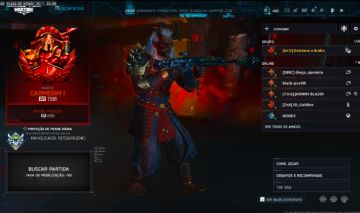 CONTA WARZONE COMPLETA Carmesim 7.598 PONTOS