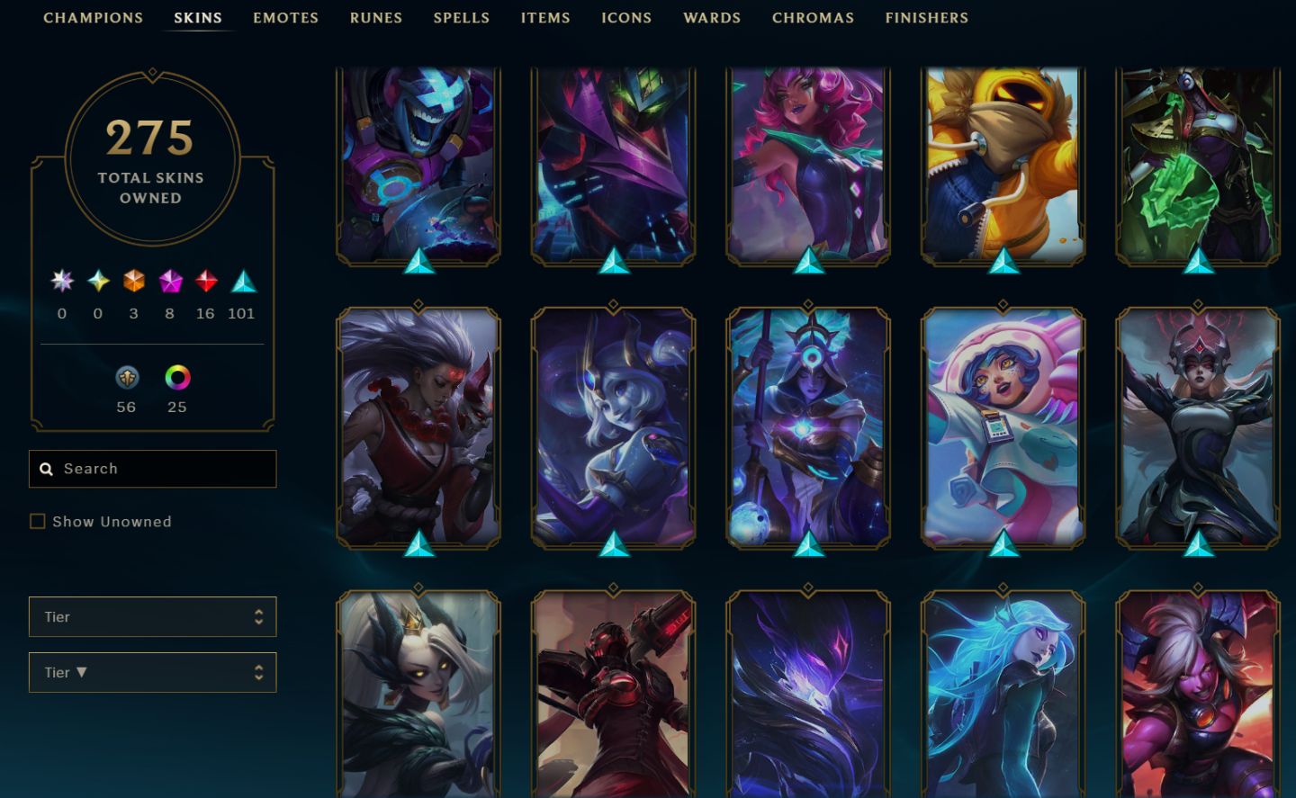 Prata - mmr de Platina - lv292 - 3 skin ultimate, 10 anos de conta