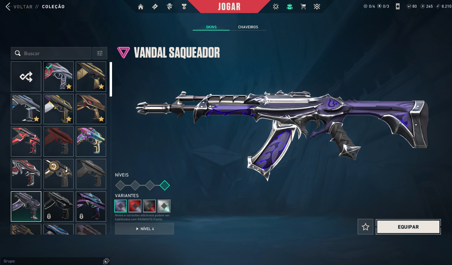 CONTA VALORANT COM KURONAMI, BUTTERFLY E KARAMBIT