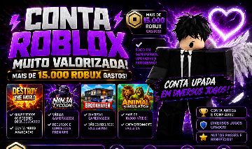 CONTA DE ROBLOX COM ROBUX INVESTIDOS, GAMEPASS E PROGRESSO BASTANTE AVANÇADO