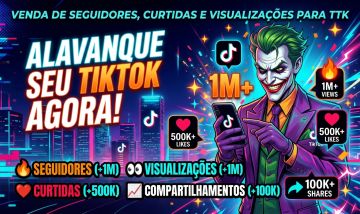 TIKTOK | SEGUIDORES, CURTIDAS, VIEWS & COMPARTILHAMENTOS (O MAIS BARATO DO SITE)