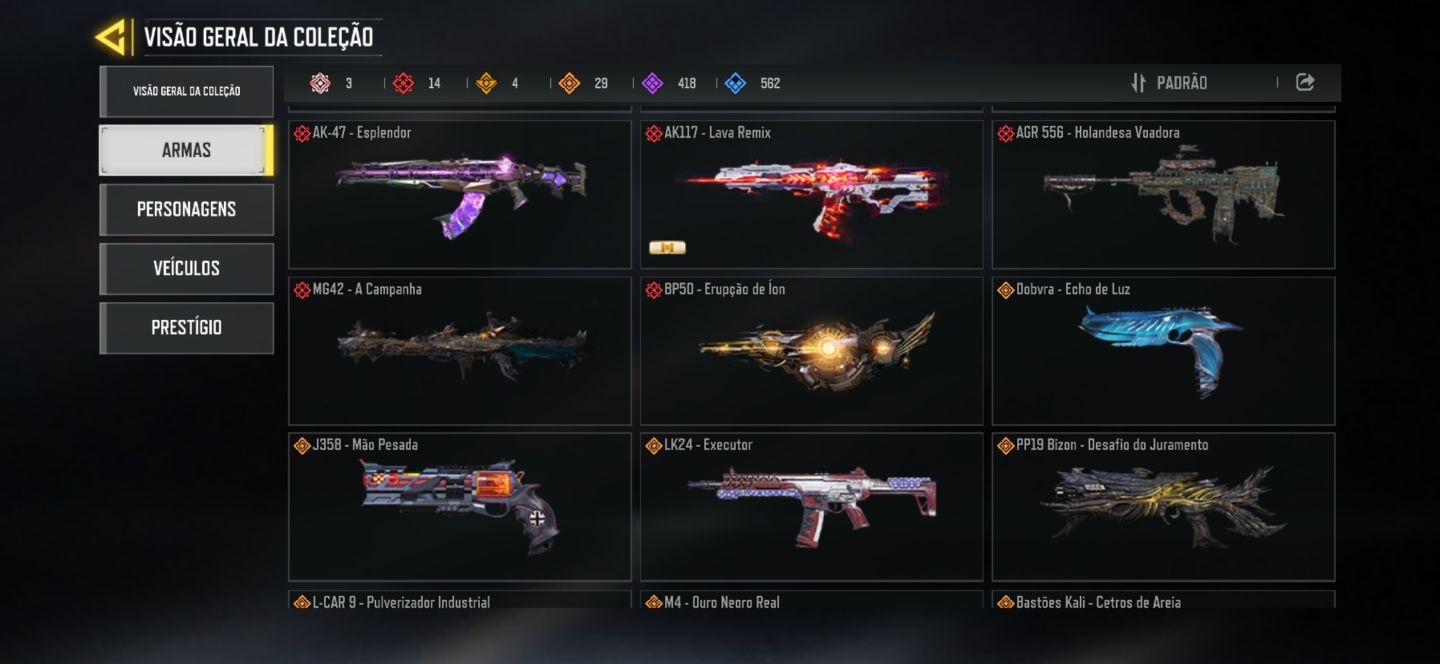 Conta Cod Mobile - 14 armas míticas