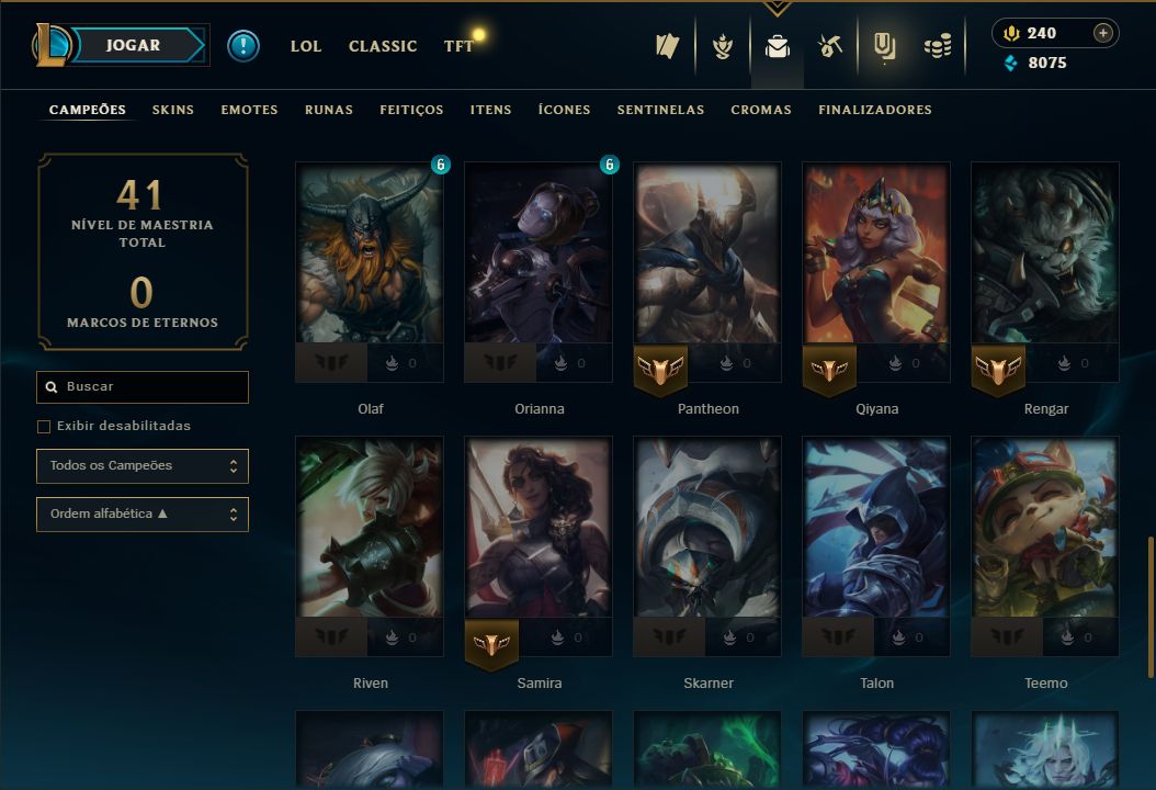 SKIN LENDÁRIA DEUS-REI GAREN + [ OURO 2 COM 75 PDLS ] + [ TROCA NICK ]