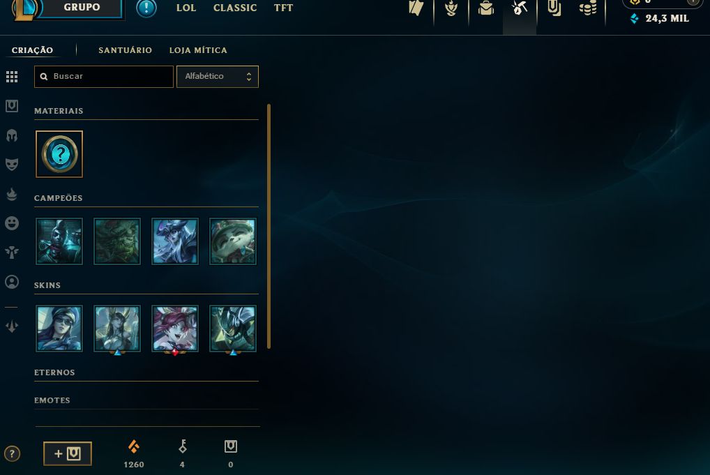 Conta lv 49 smurf 8skins e 4 frag skins Prata 2 7w