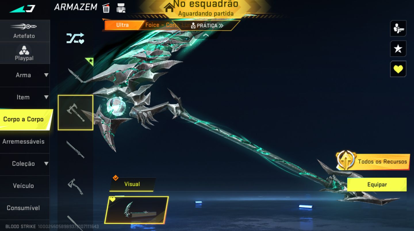 Conta Blood Strike Full Com Facas E Muitas Skins Ultra