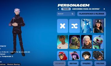 CONTA DE FORTNITE FULL ACESSO 56 SKINS COMO: GOJO, GOKU BLACK, LEVI, GOHAN E ETC