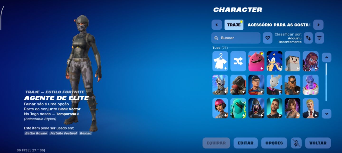 Conta de Fortnite S3 Full + Skins da Twitch prime !