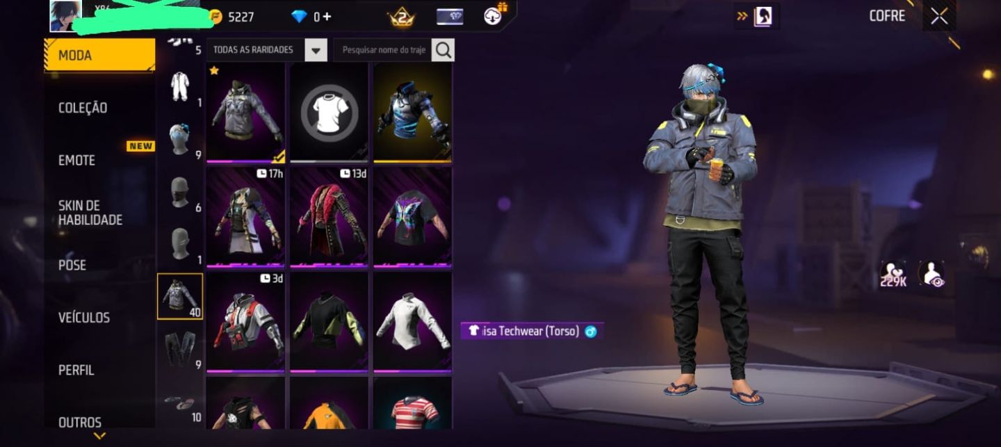 Conta de FF com ump e xm8 att