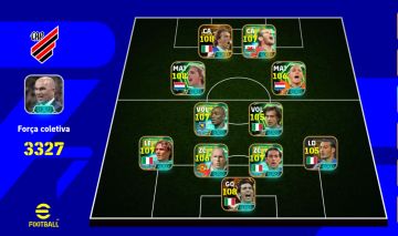 CONTA EFOOTBALL FORÇA COLETIVA 3327! (VALOR NEGOCIÁVEL)