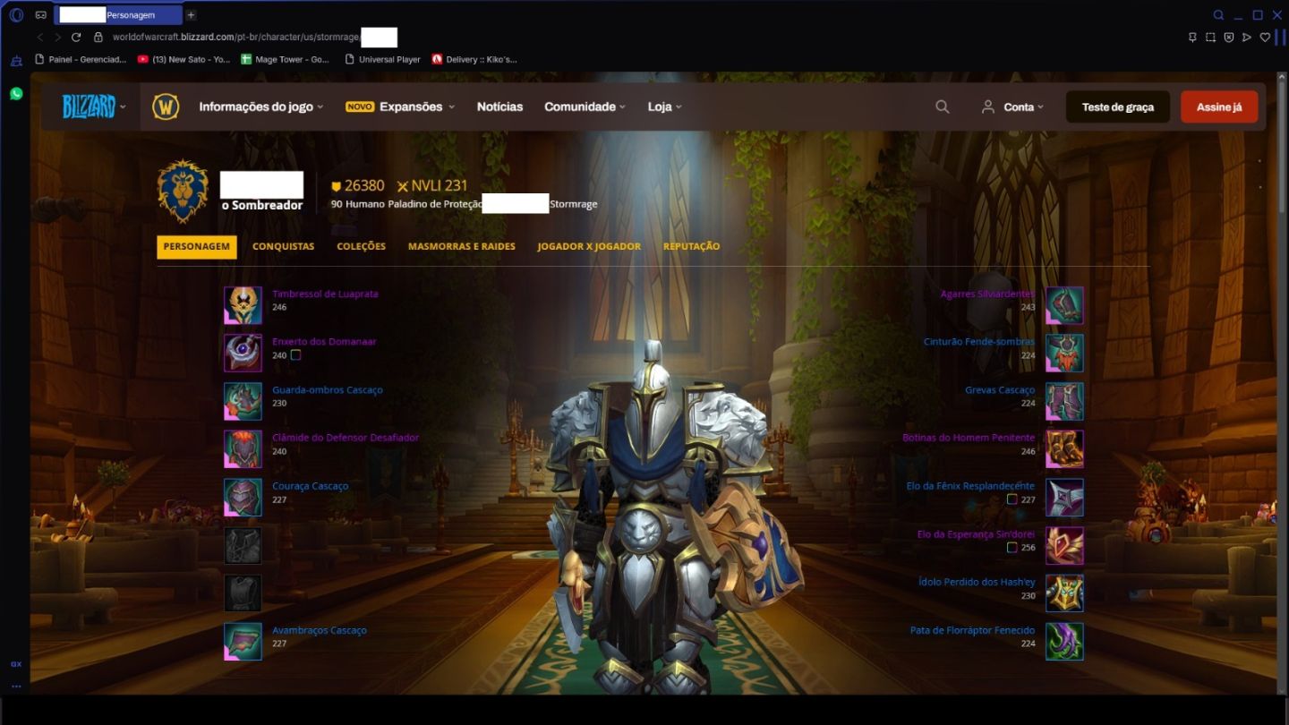 Conta Blizzard Retail para Colecionador