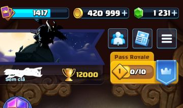 Conta Clash Royale,Torre 16, Emblema 10 anos, Troca Nick gratuito, 7 skins torre