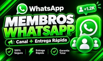 Membros WhatsApp Canal Entrega Rápida + Garantia