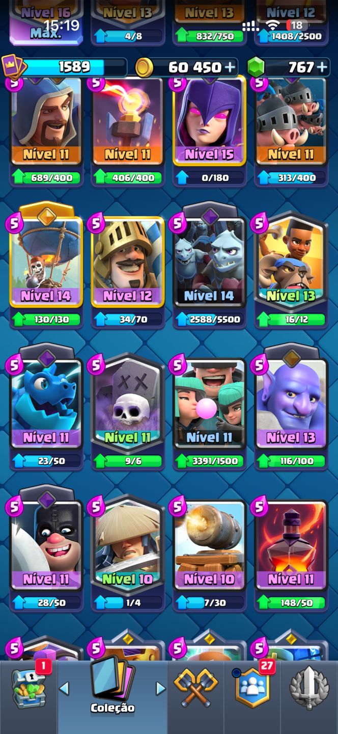 CONTA CLASH ROYALE 12 mil troféus