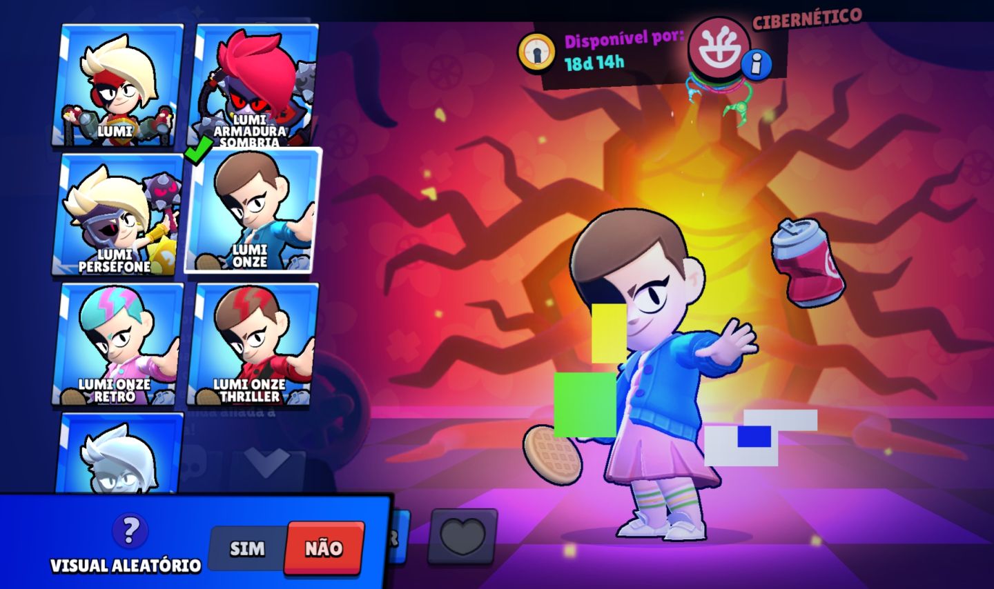 CONTA BRAWL STARS RARA