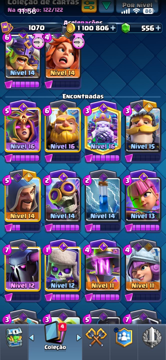 Conta Gemada com deck muito upado