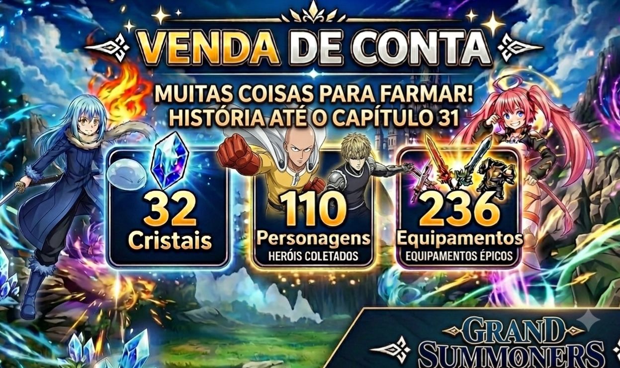 Conta boa pra iniciar no grand summoners