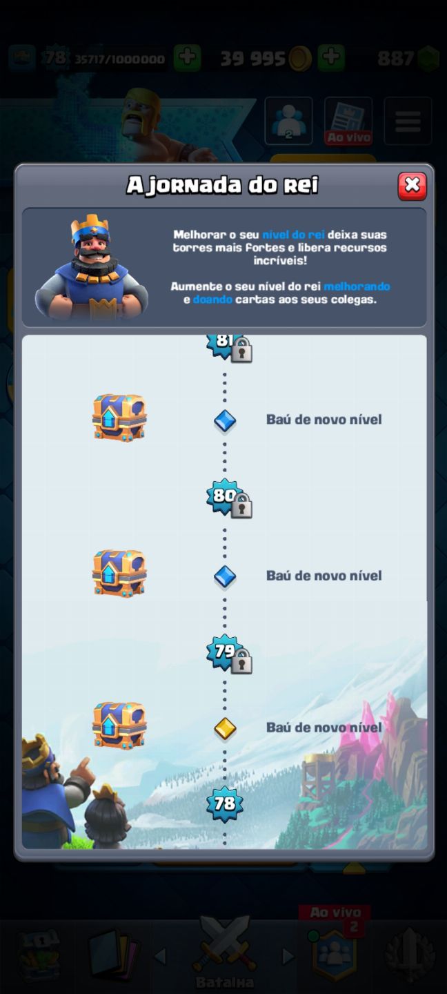 Conta Clash 10Anos Niv 80|25 EVOS|18 Emotes Lend|Vet de Guerra 388K|+5K 3 Coroas