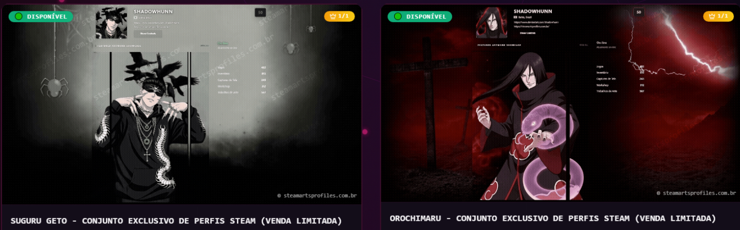ARTWORK PERSONALIZADA PARA PERFIL STEAM