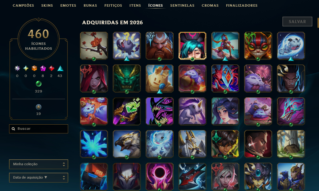 FULL ACESSO - 437 SKINS - TODOS CAMPEÕES - LEVEL 762- 17 MIL ESSENCIA AZUL