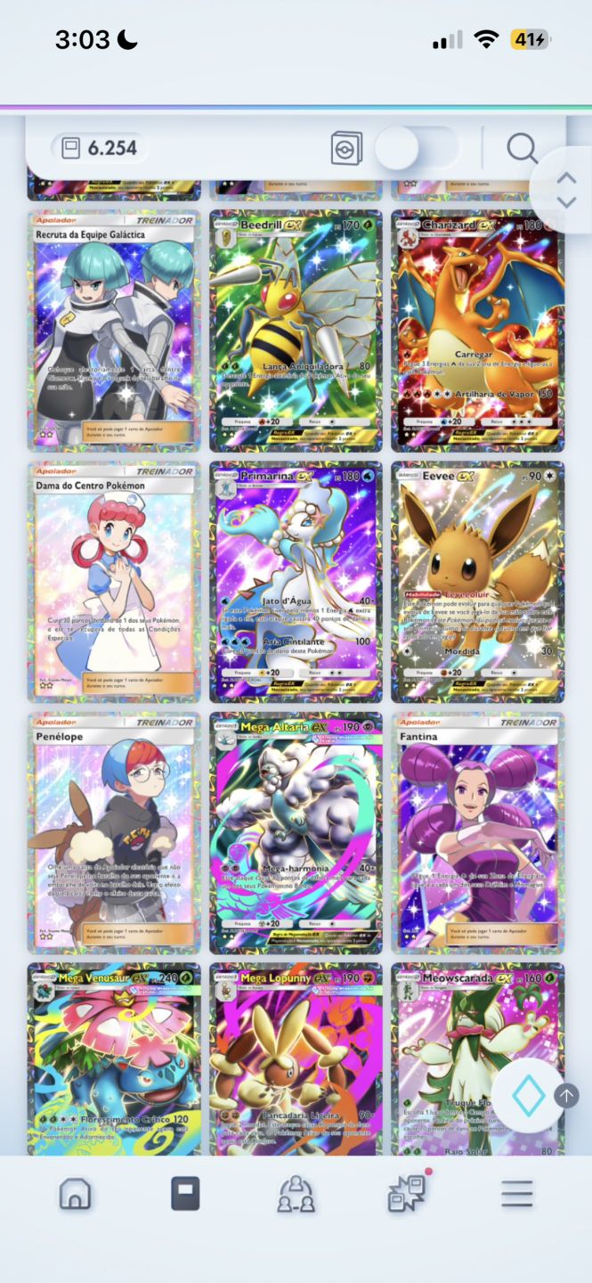 CONTA HIGHERTIER+6.2KCRISTAIS | MEGA VENUSAUR, GENGAR, SCIZOR ex |CLCAO COMPLETA