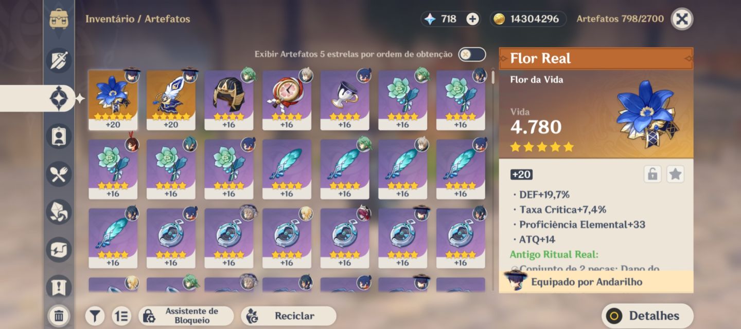EUROPA|CONTA DE GENSHIN MAIN WANDERER+BISS+GIROS| AR47