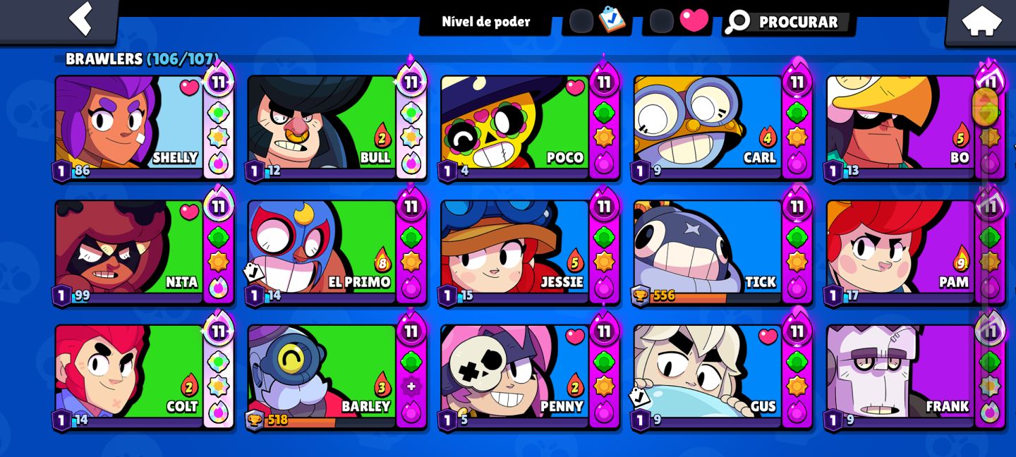 Conta Brawl Stars | Muita Skin|