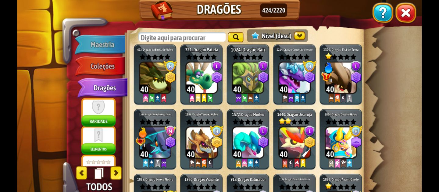 Conta f2p de Dragon City com 2 hvips,mvip e lvips