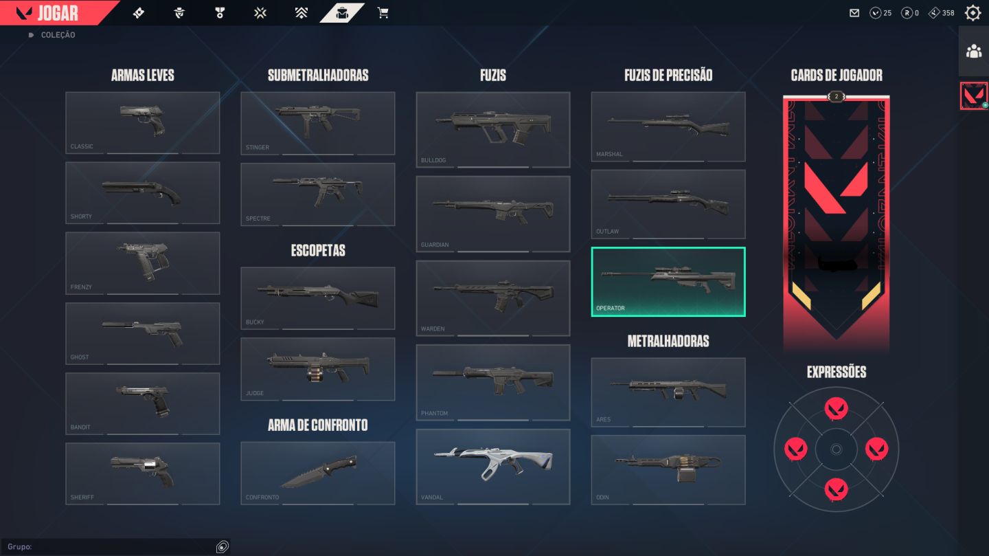 CONTA COM SKIN VANDAL ION VALORANT