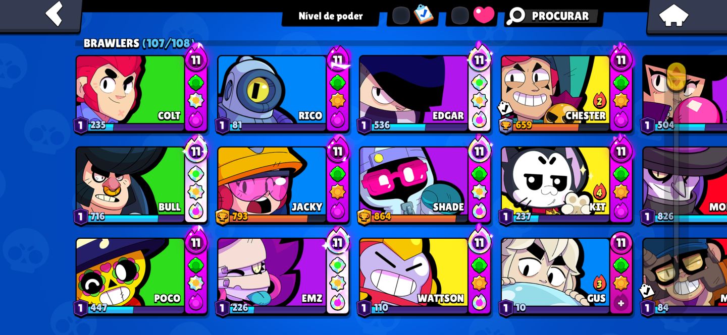 CONTA BRAW 60K | TODOs OS PERSONAGENS ATIVOS |FAMA MARCIANA E MAIS DE 220 SKINS