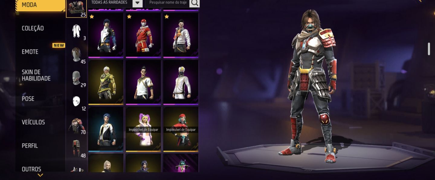 CONTA FREE FIRE INICIANTE