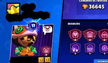 Conta brawl star boa e upada com 36k de trofeu muitas skins boas criada em 2021