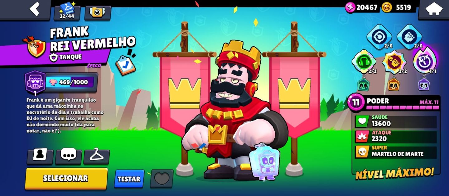Conta Full de Brawl Stars | Full Nível 11 e Full Buffies (Valor Negociável)