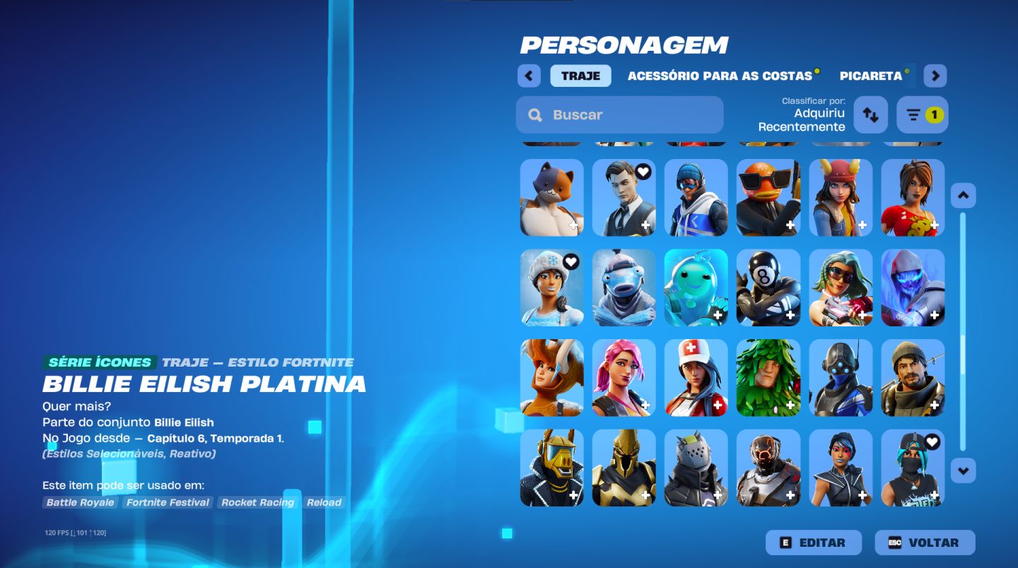 CONTA FORTNITE + SALVE O MUNDO FUNDADOR PARA SAIR HOJE